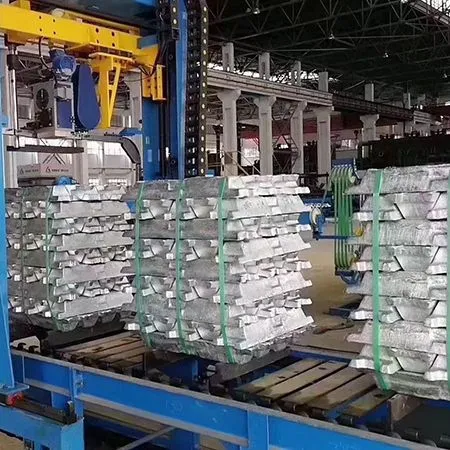 Embalaje de lingotes y bobinas de aluminio
